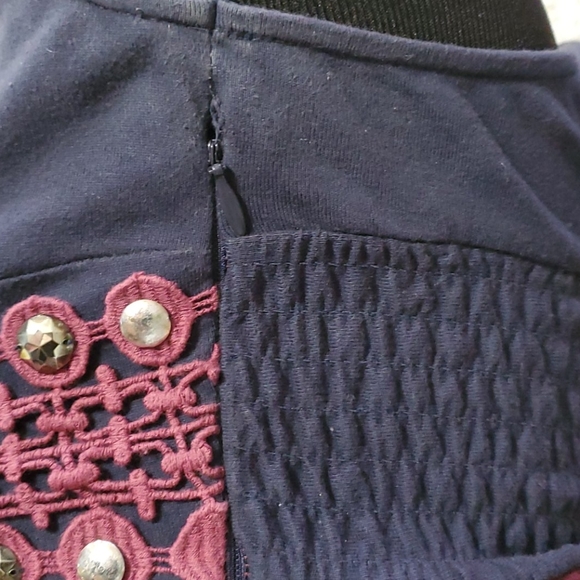 Free People Velvet/cotton BOHO dress - Picture 7 of 13